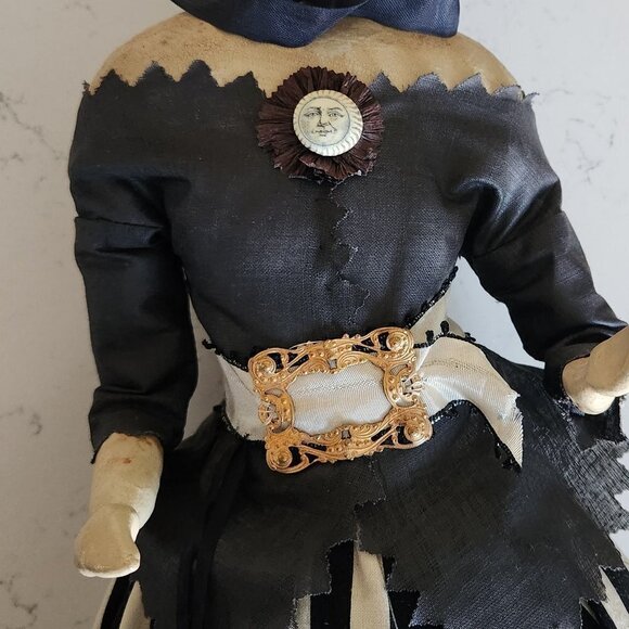 Nicol Sayre Handcrafted Folk Art Doll (witch) - Picture 6 of 14